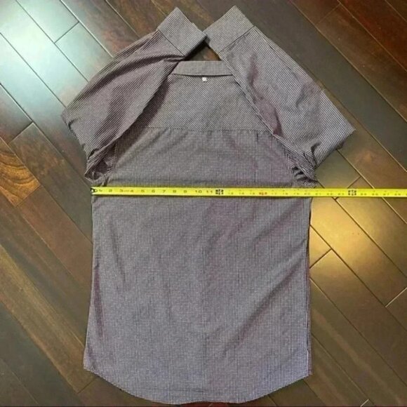 English Laundry John Lennon Plaid Button Down Long Sleeve Shirt Black Red Small - Picture 10 of 16